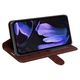 Классический чехол-книжка Deexe Wallet Style для Google Pixel 9a - Brown - изображение 3