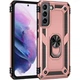 Протиударний чохол з підставкою Deexe Armor Case для Samsung Galaxy S22 (S901) - Rose Gold - зображення 2