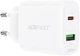 Сетевое зарядное устройство Acefast A25 PD20W USB-C+USB-A dual port charger White (6974316281214) - изображение 2