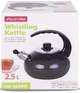 Чайник емальований Kamille Boiling Water 2.5л зі свистком, чорний глянець (KM-1039A) - зображення 8