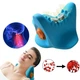 Импульсный массажер-подголовник для снятия мышечного напряжения Cervical Spine Pillow, электрическая массажная подушка для шеи Голубая CPS-174-Blue - изображение 1
