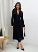 Платье вязаное вечернее миди осеннее женское ARTKNIT Nataly М Черное (4823093469884) - изображение 1