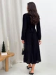 Платье вязаное вечернее миди осеннее женское ARTKNIT Nataly М Черное (4823093469884) - изображение 2