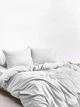 Набор Good-Dream пододеяльник 200х220 на молнии + 2 наволочки 50х70 сатин White (GDBSSW200220) - изображение 4