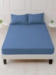 Набор Good-Dream Простынь на резинке 200х220 см + 2 наволочки 50х70 см microfiber Blue (GDBSMB200220) - изображение 1