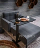 Приставной мобильный столик с регулировкой высоты Hommex Mobidesk Duo USB Black (TH-010-2 Black) - изображение 6