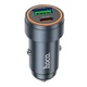 Автомобільний зарядний пристрій Hoco Z57A 1USB/1USB-C PD30W/QC3.0 Сірий - зображення 1