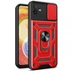 Протиударний броньований чохол із захистом камери для Samsung Galaxy A06 (A065) Armor Case Keysion red - изображение 1