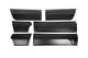 Volkswagen Amarok 2010-2022 Молдинги дверей EuroCap (6 шт, ABS) - изображение 6