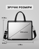 Шкіряна чоловіча сумка для документів та ноутбука чорна Tiding Bag NV23712 - зображення 4