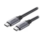 Кабель UGREEN US161 USB3.1 Type-C to Type-C M-M 1.5 м 3A никелированная алюминиевая оплетка Grey (50751) - изображение 1