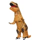 Надувной костюм динозавра детский T- Rex 120-150cm. Коричневий динозавр надувной костюм - изображение 1