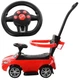 Каталка-толокар Bambi Audi M 3503В-3 ручка, красная, музыка, свет, бат., 89,5-44-90 см - изображение 4