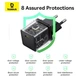 Комплект для быстрой зарядки Зарядное сетевое устройство Baseus Palm 20W Type-C QC3.0+PD3.0 + Кабель Type-C to Type-C 60W 1m (P10111602113-01) Black - изображение 12