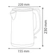 Електрочайник Horoz Electric KETTLE-2 білий (119-002-0001-010) - зображення 4