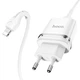 Сетевое зарядное устройство Hoco N1 USB white + кабель USB to Lightning - изображение 2