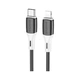 Кабель BOROFONE BX79 (Type-C to Lightning, 3 A, PD 20W, силикагель, 1 м) Black - изображение 1