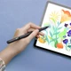 Стилус Borofone BG100 Universal active capacitive pen with digital display 130 mAh Black - зображення 5