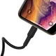 Кабель Charge\OTG Borofone BX30 Silicone USB To Lightning 2.4A 1М BX30LB Black - изображение 2