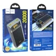 Внешний аккумулятор Power Bank HOCO J103A Discovery Edition 20000mAh с LED-дисплеем, PD 20W, QC 3.0 Gray - изображение 6