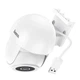 IP-камера відеоспостереження Hoco D2, Super HD 2304×1296, 3МP, Wi-Fi 2.4G, IP65, TF 128GB, IP65, white - зображення 2