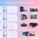 Дротова ігрова гарнітура ONIKUMA Gaming CAT Gradient with RGB K9, USB, 3.5mm, 2.2m, pink&blue - зображення 8