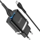 Мережевий зарядний пристрій Hoco N1, 2.4 А, USB, black, кабель USB to MicroUSB - зображення 2