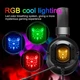 Проводная игровая гарнитура ONIKUMA Gaming with LED K3, USB, 3.5mm, 2m, black-red - изображение 2