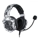 Проводная игровая гарнитура ONIKUMA Gaming with LED K8, USB, 3.5mm, 2.2m, Camouflage-White - изображение 2