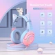 Дротова ігрова гарнітура ONIKUMA Gaming CAT Gradient with RGB K9, 7.1, USB, 2.2m, pink&blue - зображення 7