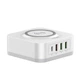Бездротовий зарядний пристрій Ldnio AW004 3 USB/ Type-C QC PD 32W white - зображення 1