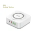 Бездротовий зарядний пристрій Ldnio AW004 3 USB/ Type-C QC PD 32W white - зображення 3