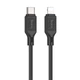 Дата-кабель hoco. X90 Cool Type-C to Lightning, 20W, силиконовый, быстрая зарядка и передача данных, 1 м Black - изображение 2