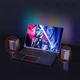 Компьютерные колонки Meetion MT-SP2011 (акустика для ПК, мощность 6 Вт, USB, AUX 3.5 мм, RGB подсветка) - Черный - изображение 2