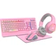 Комплект (клавиатура + мышь + наушники + коврик) GamePro GS1863 Pink [114352] - изображение 5