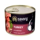Влажный корм Savory для взрослых собак всех пород, с индейкой, 200 г - изображение 1