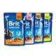 Влажный корм Brit Premium Cat Набор паучей для стерилизованных кошек, ассорти 4 вкуса, 12 шт х 100 г - изображение 2