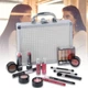 Набір декоративної косметики в алюмінієвому кейсі із дзеркалом Makeup set MC1488 Сріблястий - зображення 2