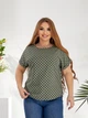 Блузка женская DEMMA 660 58-60 Хаки горох - изображение 3