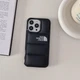 Чохол пуховик для iPhone 14 Pro матовий The North Face, захисний, Чорний - зображення 5