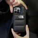 Чохол пуховик для iPhone 14 Pro матовий The North Face, захисний, Чорний - зображення 6