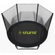 Батут з сіткою та драбинкою 252 см Atleto Black - изображение 4