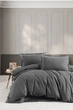 Комплект постільної білизни First Choice Flanel 160×220 см Soprano Antracite - зображення 1