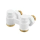 Узел нижнего подключения радиатора Raftec WHITE угловой 1/2'х3/4' DHRKA11-W - изображение 4