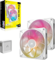 Wentylator Corsair iCUE Link RX140 MAX RGB 140 mm PWM 2 Pack White (CO-9051040-WW) - obraz 4