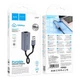 Адаптер Hoco UA37 USB to RJ45 (переходник, USB, RJ45, для интернет соединения, сетевая скорость 1000 Mbps) - Серый - изображение 9