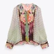 Блузка женская Zara 7651/213 XS Разноцветная (07651021330015) - изображение 9