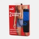 Набор трусов боксеров мужских хлопковых Puma Elements Men Basic Boxers 93875301 M 2 шт Black/Blue (8720245834711) - изображение 5