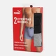 Набор трусов боксеров мужских хлопковых Puma Elements Men Basic Boxers 93875302 XL 2 шт Grey Combo (8720245833592) - изображение 5