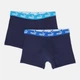 Набор трусов боксеров мужских хлопковых Puma Elements Men Basic Boxers 93875306 M 2 шт Blue/Navy (8720245833332) - изображение 1